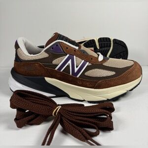 New Balance 990v6 Made in USA Rich Oak Cosmic Grape SZ 7.5 Men's U990OP6